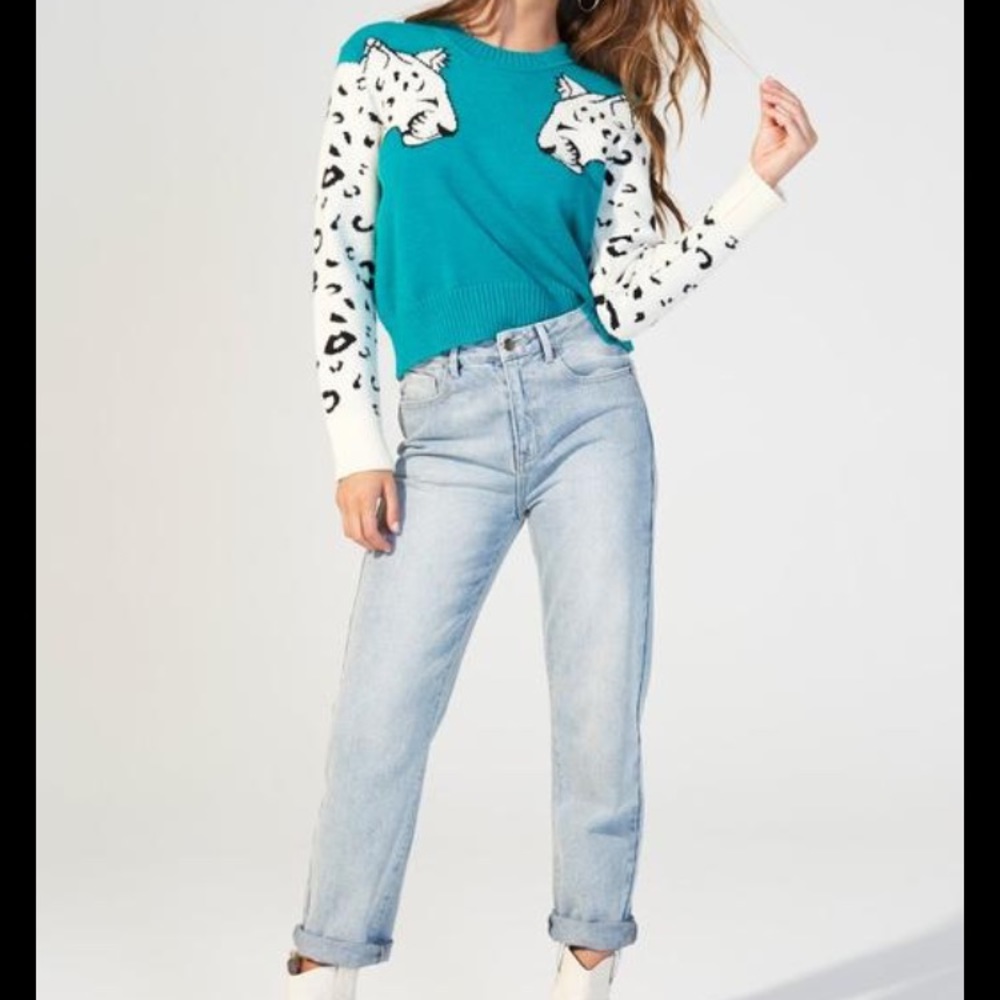 MINKPINK Snow Leopard Sweater - Picture 2 of 5